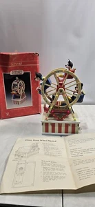DISNEY SCHMID MICKEY MOUSE LIGHT UP ANIMATED MUSICAL FERRIS WHEEL - Picture 1 of 15