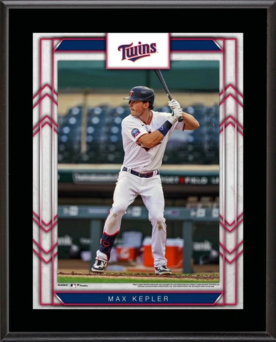 Max Kepler Minnesota Twins 10.5" x 13" Sublimated Player Plaque Cover