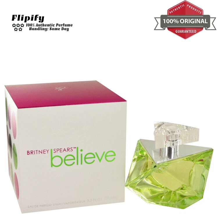 Believe Perfume 3.4 盎司女士淡香水喷雾 Britney Spears 著 — 第 1/1 张图片