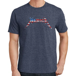 Merica T-Shirt 4th of July USA American Flag Metallica Murica Troops America 165 - Picture 1 of 5