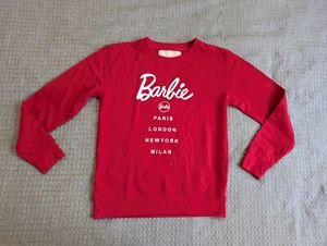 Barbie Missguided Sweatshirt Women 2 Red Pullover Crew Neck Fleece - Picture 1 of 9