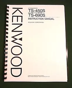 Manual de instrucciones Kenwood TS-450S / TS-690S - ¡Cubiertas de stock para tarjetas y papel de 28 libras! - Imagen 1 de 1
