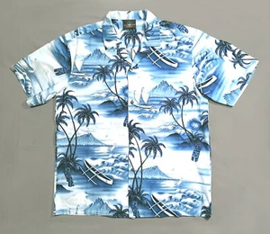 Camisa Aloha Vintage Royal Creations Hawaii Talla L Para Hombre Cabeza Diamante Waikiki - Imagen 1 de 5
