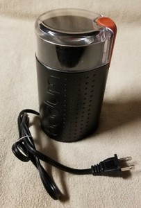 BODUM BISTRO Blade COFFEE GRINDER MILL 11160-3 Black Electric 150W EUC