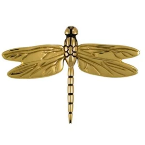 Michael Healy Dragonfly Door Knocker 4.5"H x 6.25"W Solid Brass Material Brass - Picture 1 of 2