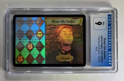Harry Potter TCG Chamber of Secrets Holo Foil Draco the Seeker 13/140 CGC 9 Mint - Image 1 of 2