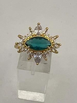 ANILLO RETRO BOMBA FIESTA JOYA DE CAIRO ANILLO LONDRES TOPACIO AZUL RBP2662TL TALLA 10 Foto 1 de 4