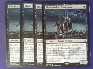 4x Bloodsoaked Champion Khans of Tarkir - Magic the Gathering Black - Bild 1 von 2