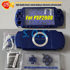 New Full Housing Shell Case Set & Buttons Dark Blue For Sony Psp 2000 Psp2000