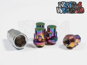 4 x Petrol Locking Wheel Nuts M12x1.25 Fits Nissan 350Z 370Z Nismo Fairlady - Picture 1 of 2