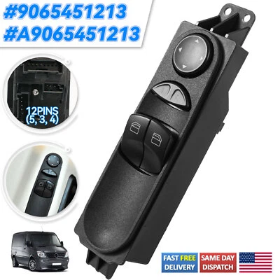 For Mercedes Benz Sprinter 2500 3500 Master Window Control Switch Driver Side US - Image 1 of 4