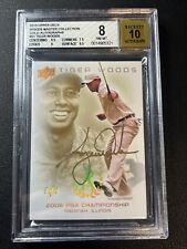 TIGER WOODS BGS 8 2013 UPPER DECK #51 MASTER COLLECTION GOLD AUTOGRAPH AUTO 1/1