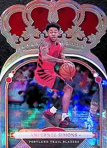 2022-23 Panini - Crown Royale, #65, ANFERNEE SIMONS, 8/8, Trail Blazers - Imagen 1 de 2