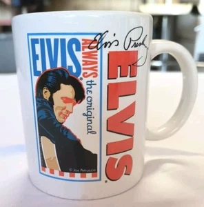 ELVIS PRESLEY Always The Original Joe Petruccio Art Ceramic Coffee Mug Tea Cup - Picture 1 of 4
