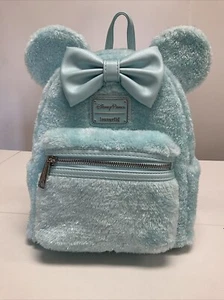Disney Loungefly Fuzzy Blue Minnie Mouse Sparkle NWT- Disney Parks 2025 - Picture 1 of 5