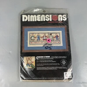 1994 Dimensions #3760 Treasure A Friend Counted Cross Stitch Kit 16x7 New sealed - Picture 1 of 2