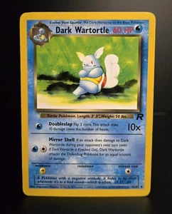 Pokémon TCG - DARK WARTORTLE - 46/82 - UNLIMITED - TEAM ROCKET (2000) WOTC - LP - Picture 1 of 2