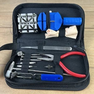 NEU 13-teiliges Armbanduhr Reparatur / Pflege Werkzeug Reise Kit Uhr Service Set - Bild 1 von 8