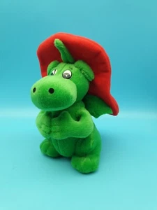 Plüsch Grisu Feuerwehrman Kuscheltier Drache ca 18cm - Bild 1 von 6