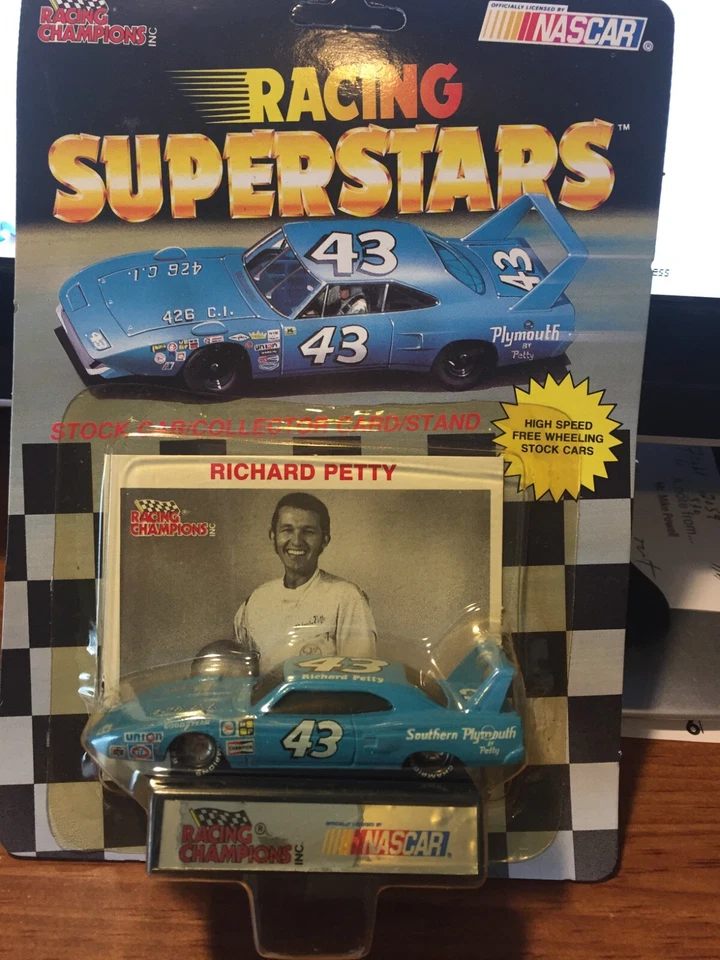 1991 Richard Petty #43 Plymouth NASCAR by Racing Champions Diecast 1 64