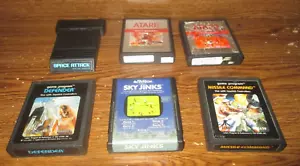 Mixed Lot of 6 Atari 2600 Games (Space Attack, Swordquest: Earthworld & more) - Picture 1 of 3