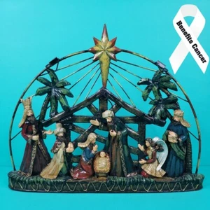Dicksons Presepe Natalizio Targa da Parete in Schiuma/Latta Fusa - Foto 1 di 12