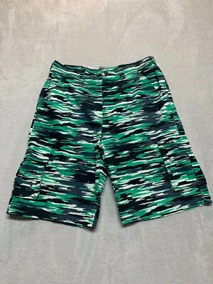 Pantalones Cortos Carga Vintage Reebok X Orchard Street Verde Abstracto Camuflaje Para Hombres L 36 RARO Foto 1 de 4