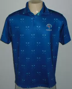 Camisa polo de golf azul para hombre común de golf y club de playa con taburete de bar para hombre grande - Imagen 1 de 6