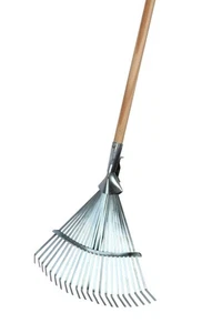 Laubbesen mit Stiel Classic 46 cm Arbeitsbreite  Fächerrechen - Bild 1 von 3