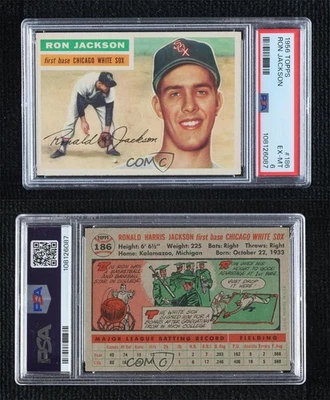 1956 Topps Ron Jackson #186 PSA 6 - Image 1 of 2