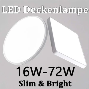 LED Deckenlampe Deckenleuchte Badezimmer Wohnzimmer Küche keller Bad Lampe Decke - Bild 1 von 48