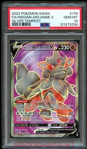 Pokemon Silver Tempest Hisuian Arcanine V 179 PSA 10 - Bild 1 von 2