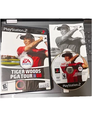 032-010 Tiger Woods PGA Tour 08 For PlayStation 2 PS2 Golf Very Good - Image 1 of 4