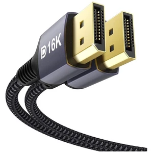 DisplayPort Kabel 2.1 2M/6.6Ft DP2.1/2.0 Kabel [16K@60Hz,10K@60Hz, 8K@120Hz,4... - Bild 1 von 2