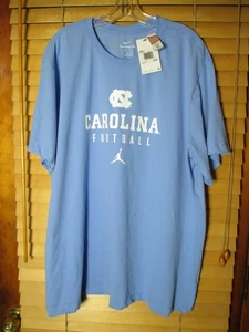 UNC Tar Heels Nike Dri-Fit Jordan Jumpman Fußball Herren 3XL hellblau T-Shirt - Bild 1 von 6