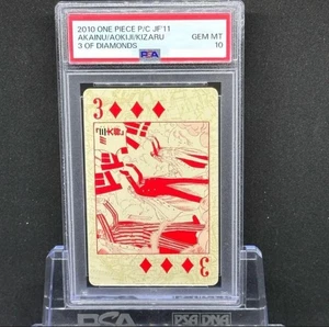 PSA 10 2010 Ensky One Piece Playing Card Jump Festa 2011 Kizaru Akainu Aokiji 3 - Picture 1 of 2