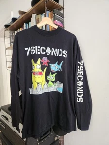 Vintage 90s 7 SECONDS band Longsleeve Shirt Hardcore Punkrock 90er Screenstars - Bild 1 von 8