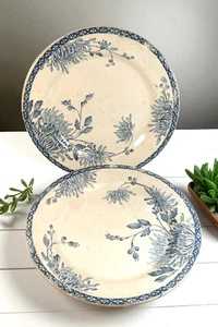 Paire d'Assiettes à dessert Creil et Montereau du service Turenne Labrador - Picture 1 of 10