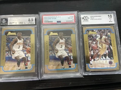 2003-04 Bowman Rookies & Stars Dwyane Wade. ¡Lote de 10 cartas Chris Bosh RC Gold!!! Foto 1 de 4