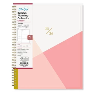 2025-2026 Academic Year Weekly and Monthly Planner Calendar, July 2025 - June... - Picture 1 of 9