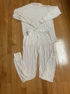 Vtg L.L.Bean Mens Large 100% Silk Base Layer Long Underwear & Top Thermal - Image 1 of 4