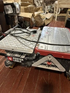 Tile Saw, Wet Saw with 7-inch Cutting Capacity and On-Board Cutting Guide (PCE98 - Picture 1 of 8