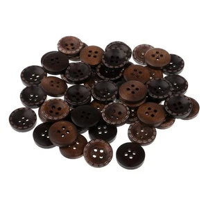 50 Piece Vintage 4 Holes for Sewing on Clothing Decoration - Picture 1 of 6