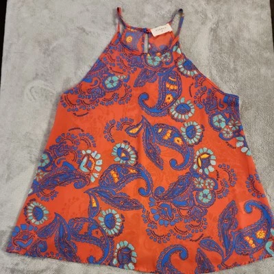 Regata Everly – Floral Paisley Sem Mangas Halter – Nordstrom - Pequena - Imagem 1 de 4