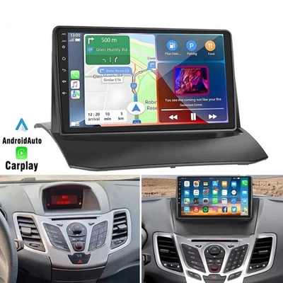 4+64G Android 14 Autoradio Carplay GPS Navi RDS WIFI Für Ford Fiesta MK6 2009-14 - Bild 1 von 4