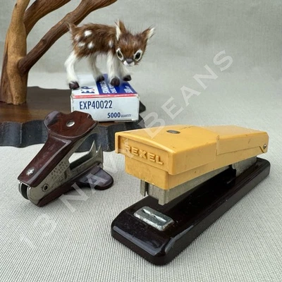 REXEL COMPAC Vintage Desk Stapler w Staples & Remover  MCM - Image 1 of 4