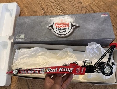 BUDWEISER 20th Anniversary 1/24 action 1999 Dragster Mac tools Kenny Bernstein - Image 1 of 3