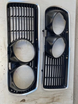 BMW E9 3.0cs csl 2800cs E3 Bavaria Headlight Grilles 51131811483 51131811484  - Image 1 of 4