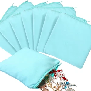 Sanwuta 8 Stück Reißverschluss Silber Aufbewahrungstaschen Anlaufschutz Silber Beutel Aufbewahrung - Bild 1 von 6