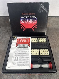 Rare "Word Spin Scramble" Game Deluxe Edition Game of the Year Mensa Select 1995 - Picture 1 of 7